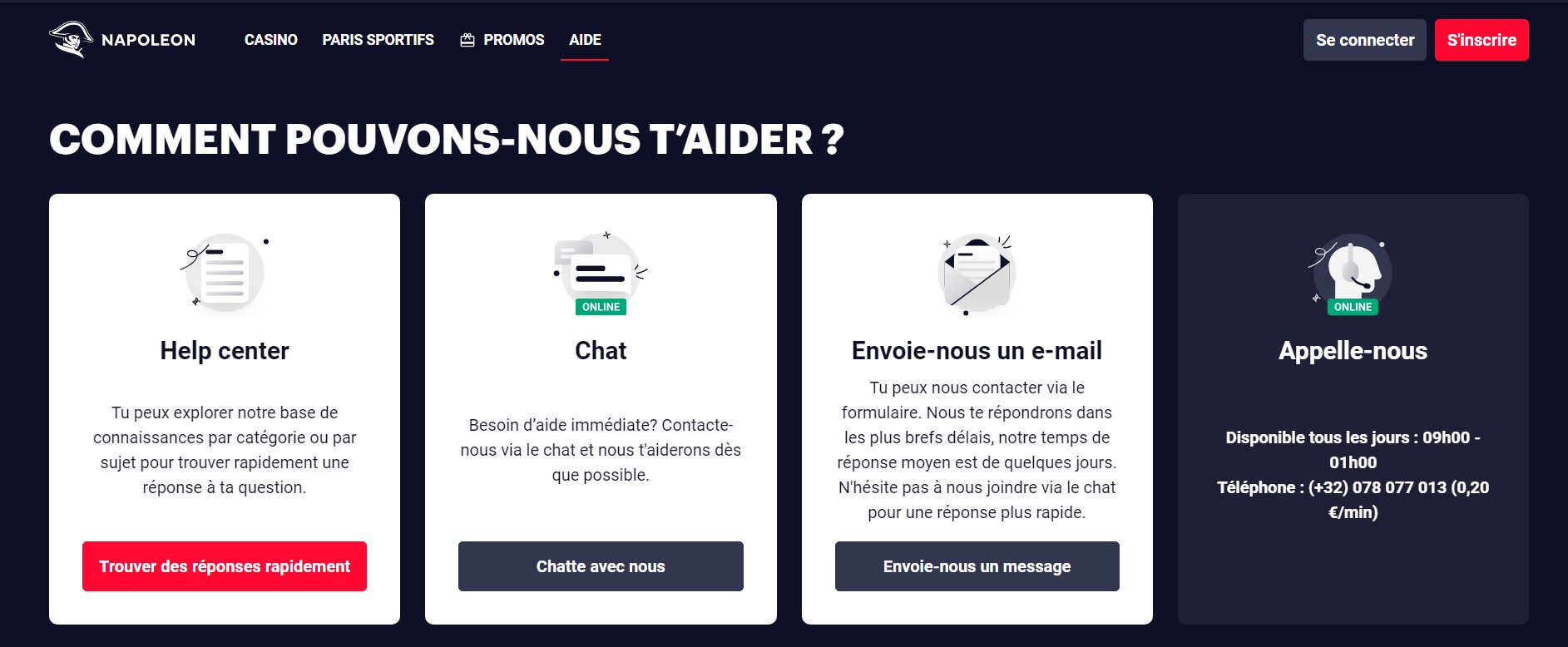 Service clientèle 