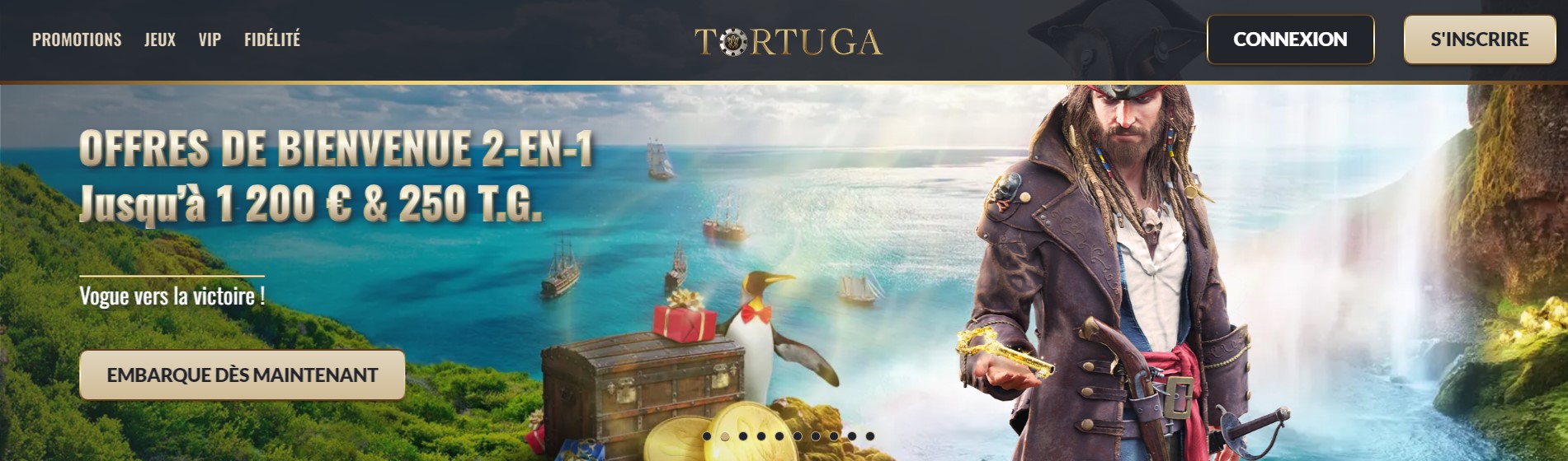 Plus d'informations sur les bonus de Tortuga Casino