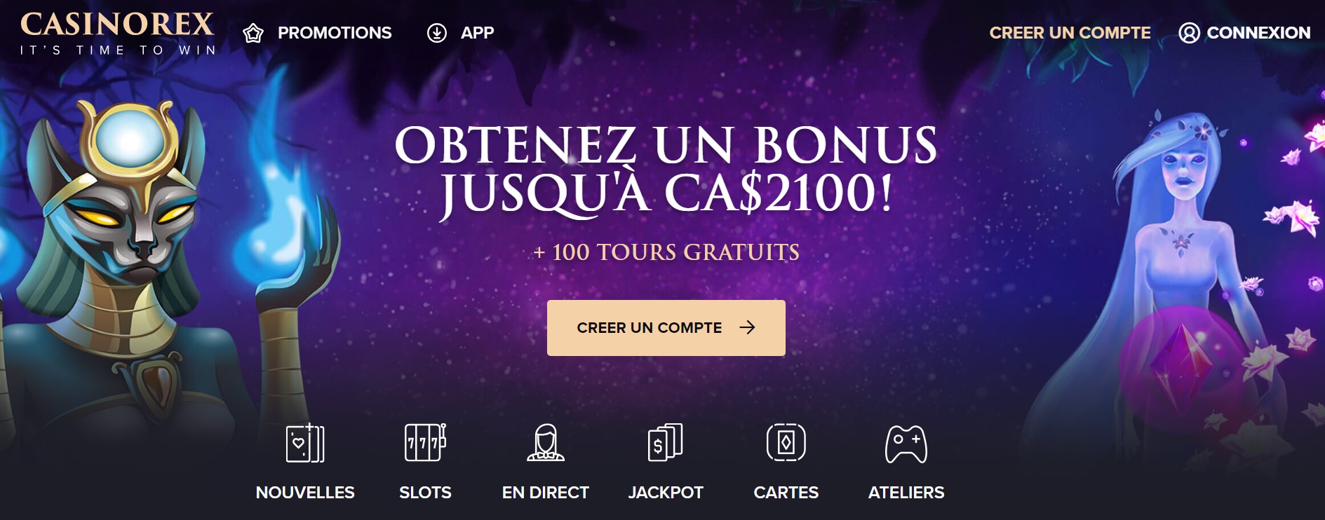 Bonus et promotions au Casino REX