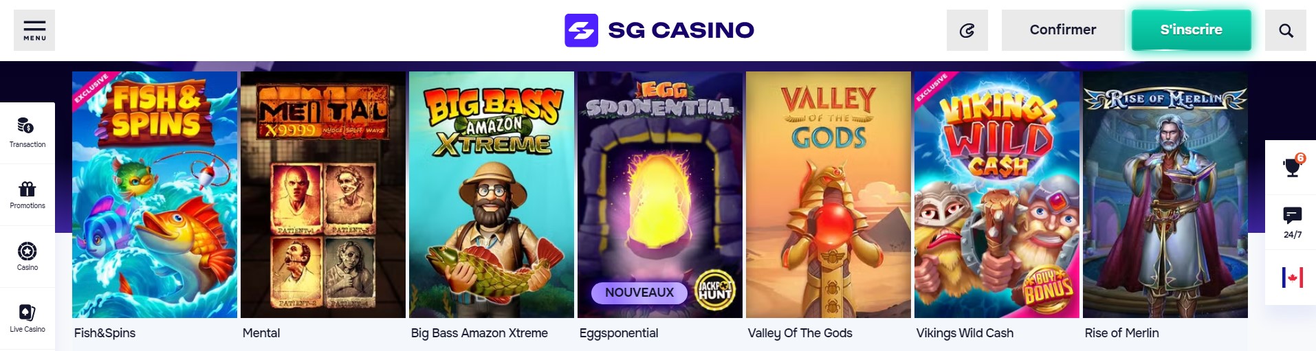 Quels jeux SG Casino proposera-t-il